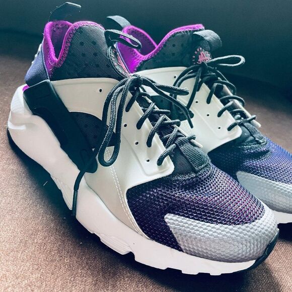 Excellent NIKE Air Huarache Run Ultra 'Purple Dynasty' 8 Mens US 41 EUR 819685 - Picture 1 of 14
